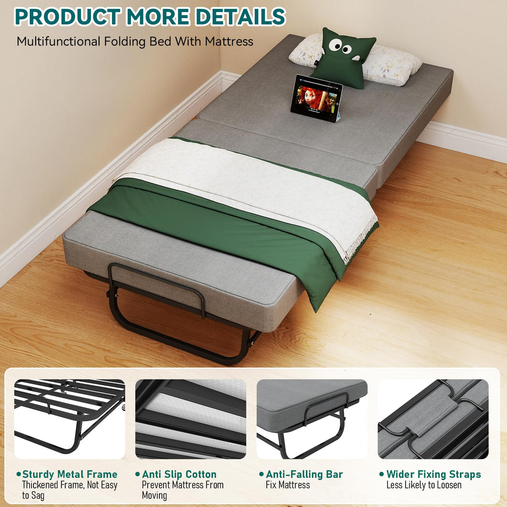Folding Bed 75" x 31" L690