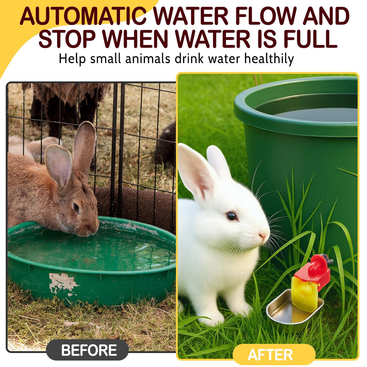 8 Pack Stainless Steel Auto Fill Chicken Waterer Cups I260