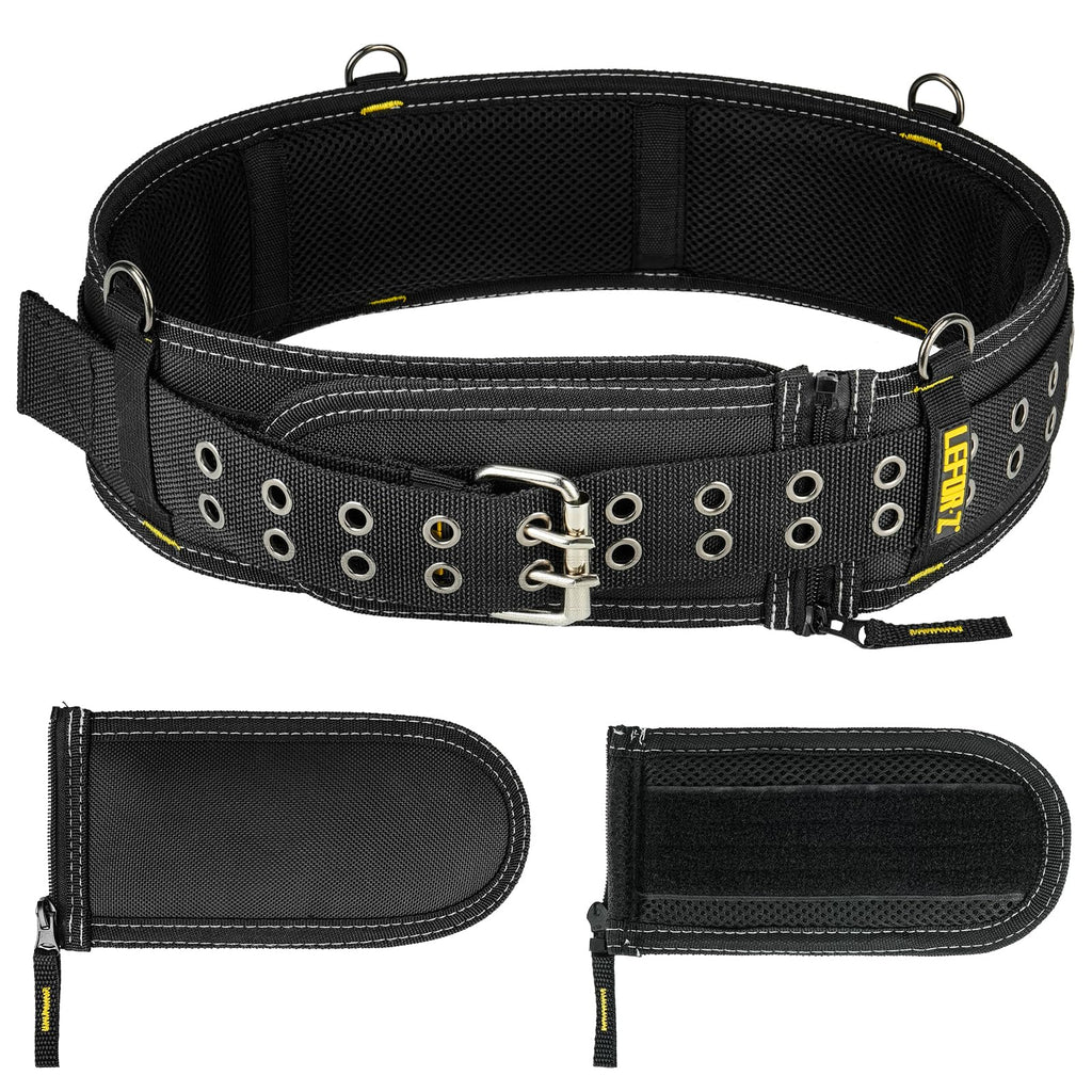 4-Inch Padded Heavy Duty Tool Belt with Suspenders D8700