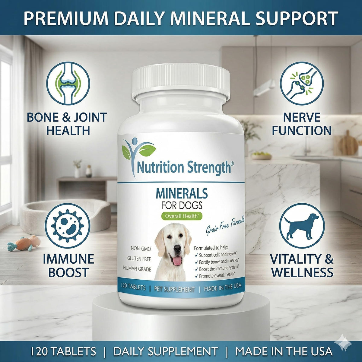 Dog Minerals & Electrolytes 120 Tablets M522729