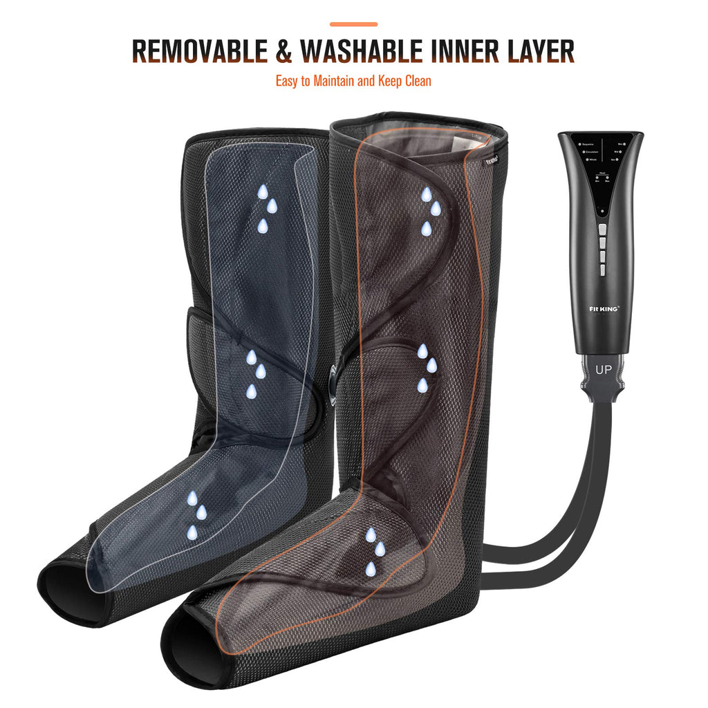 Air Compression Leg and Foot Massager with Heat F96488