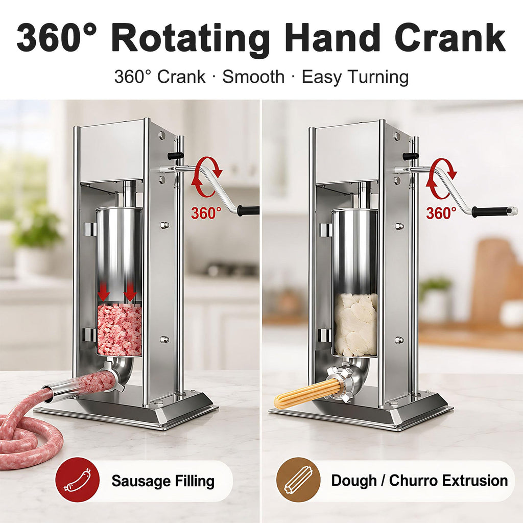 Stainless Steel Vertical Sausage Filler & Churro Press P38946
