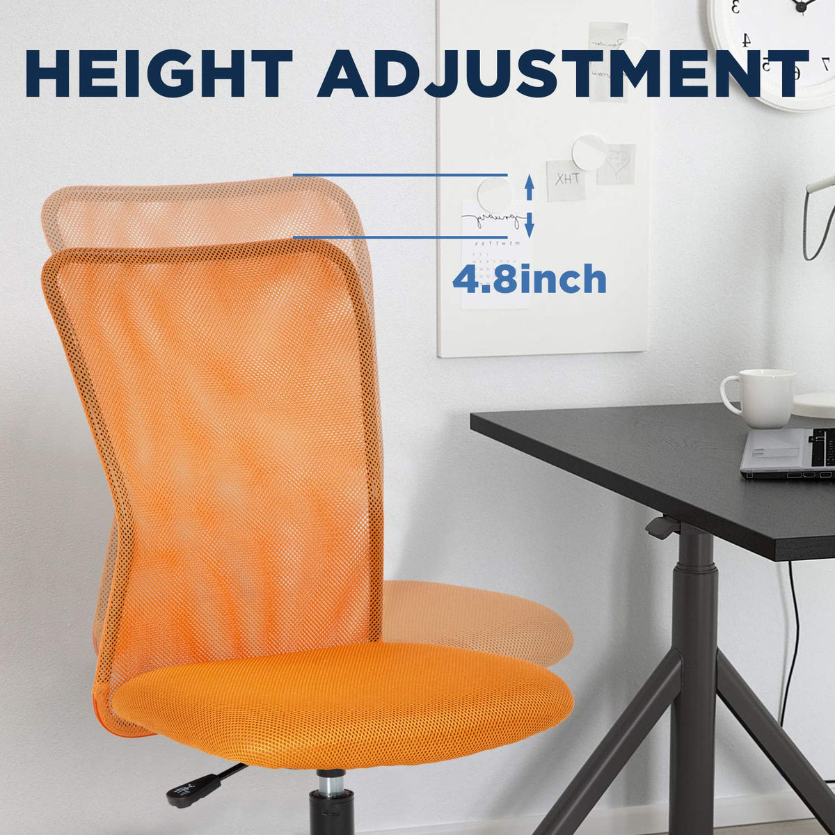 Orange Mesh Ergonomic Office Chair S32436