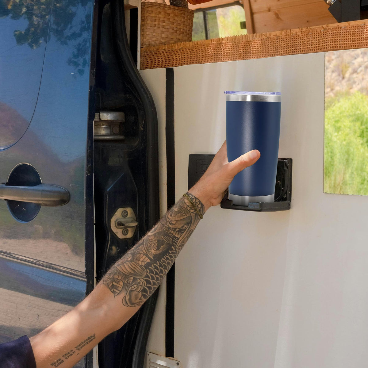 20oz Stainless Steel Tumbler with Lid Navy G655098