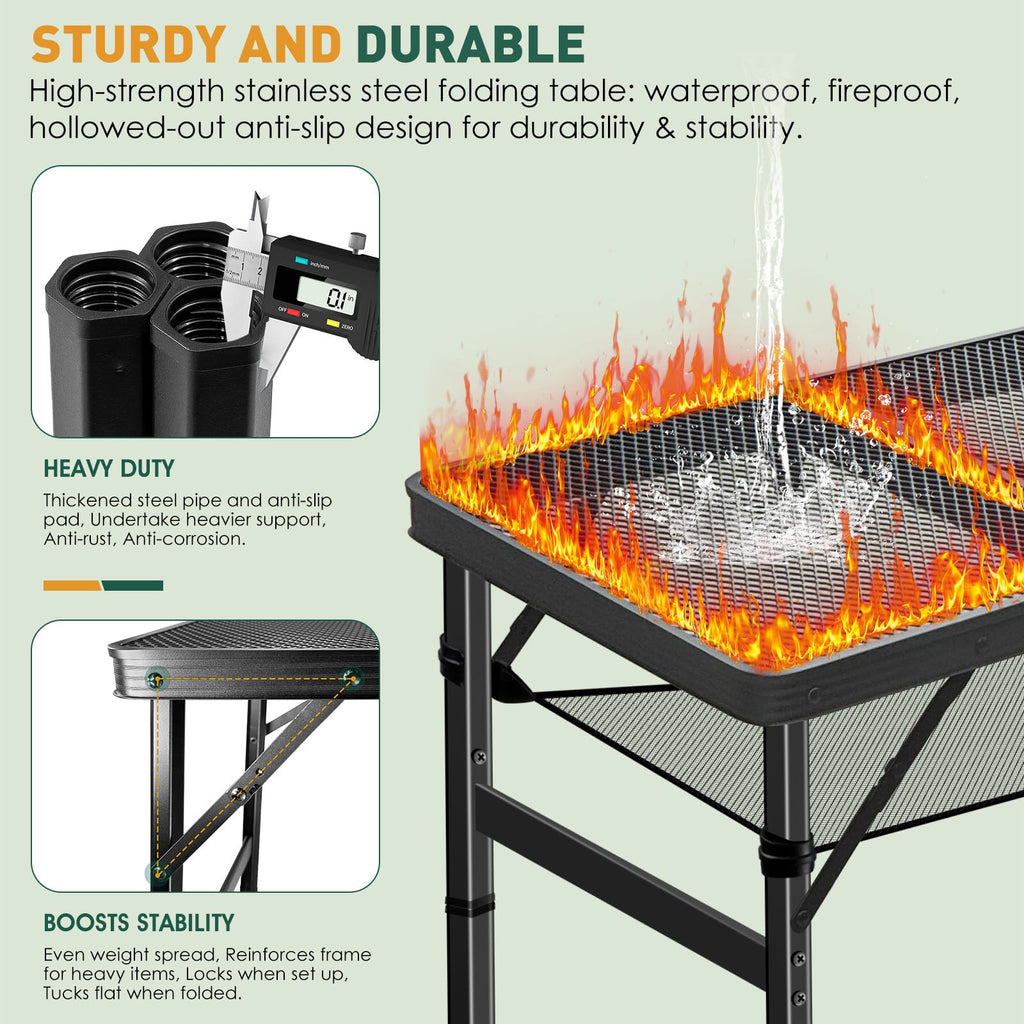 3ft Aluminum Folding Camping Table A799681