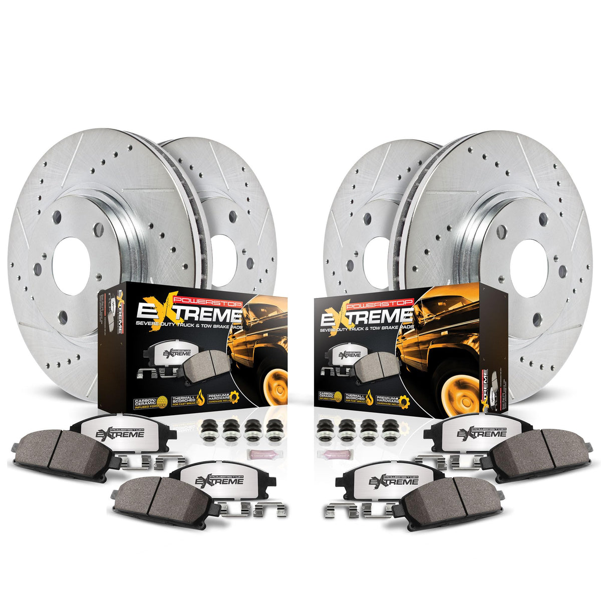 Front & Rear Brake Pad & Rotor Kit T285