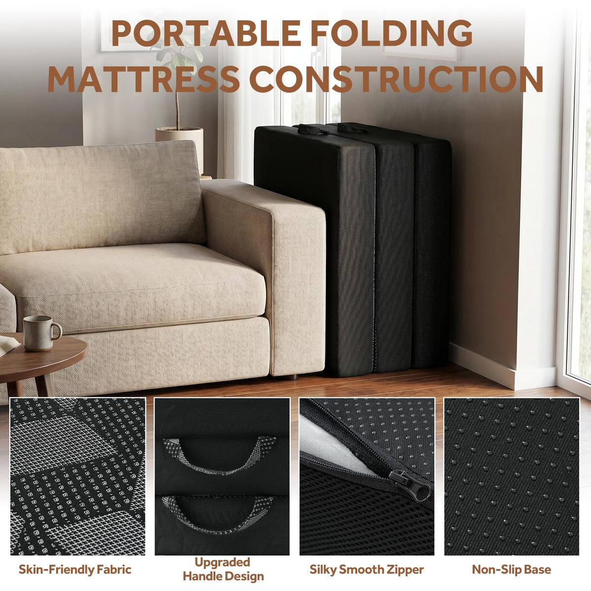 Memory Foam Tri Folding Mattress G6433
