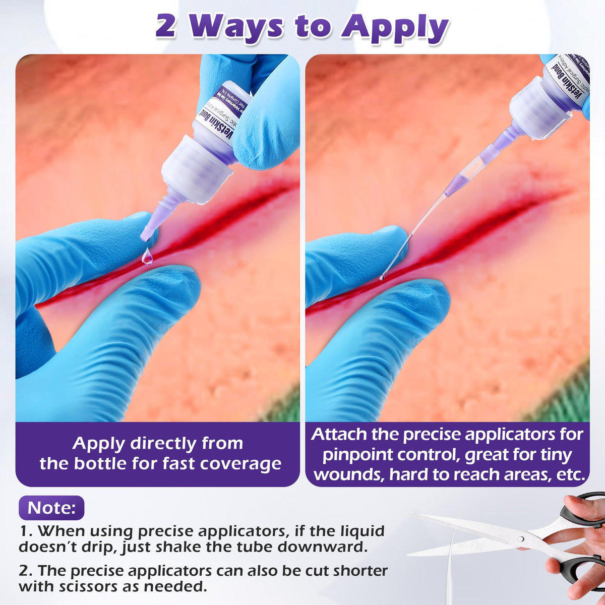 3ml Veterinary Surgical Skin Glue with 10 Applicators O4744