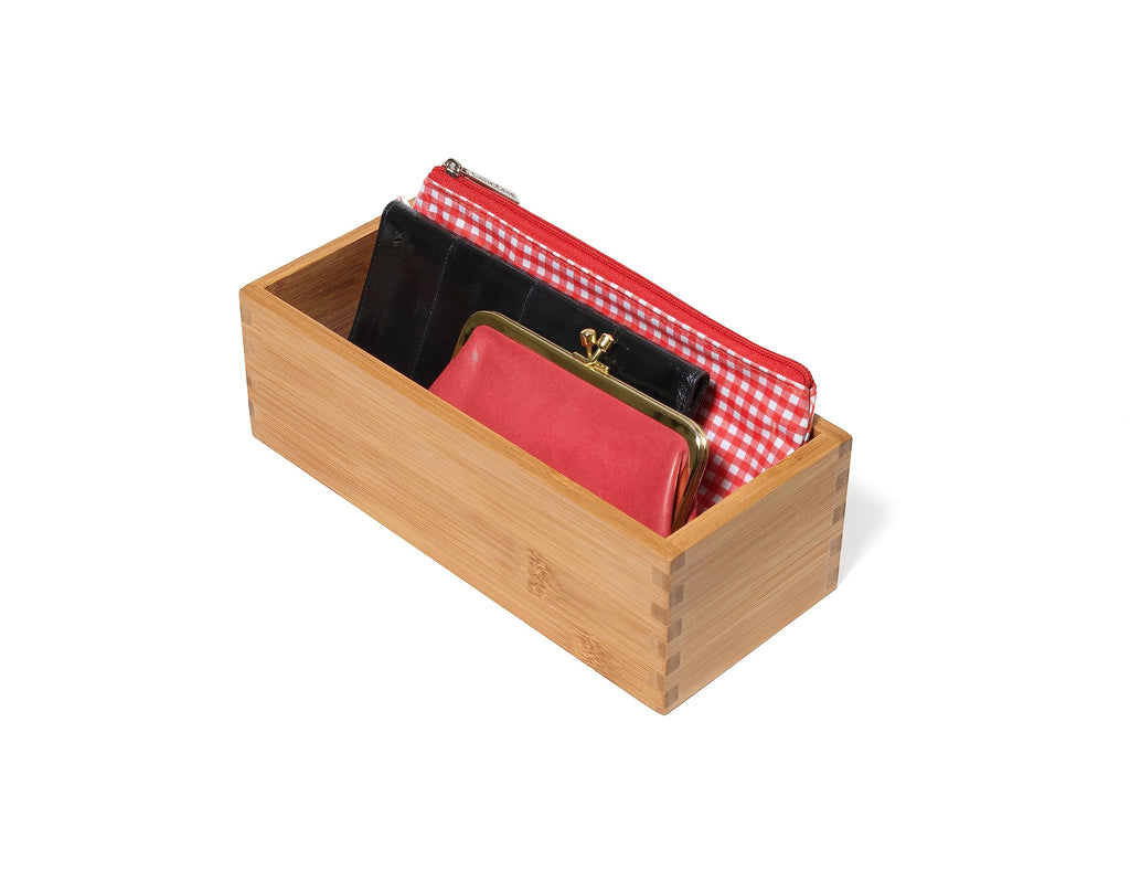 Bamboo Wood Utensil Holder Storage Box P101
