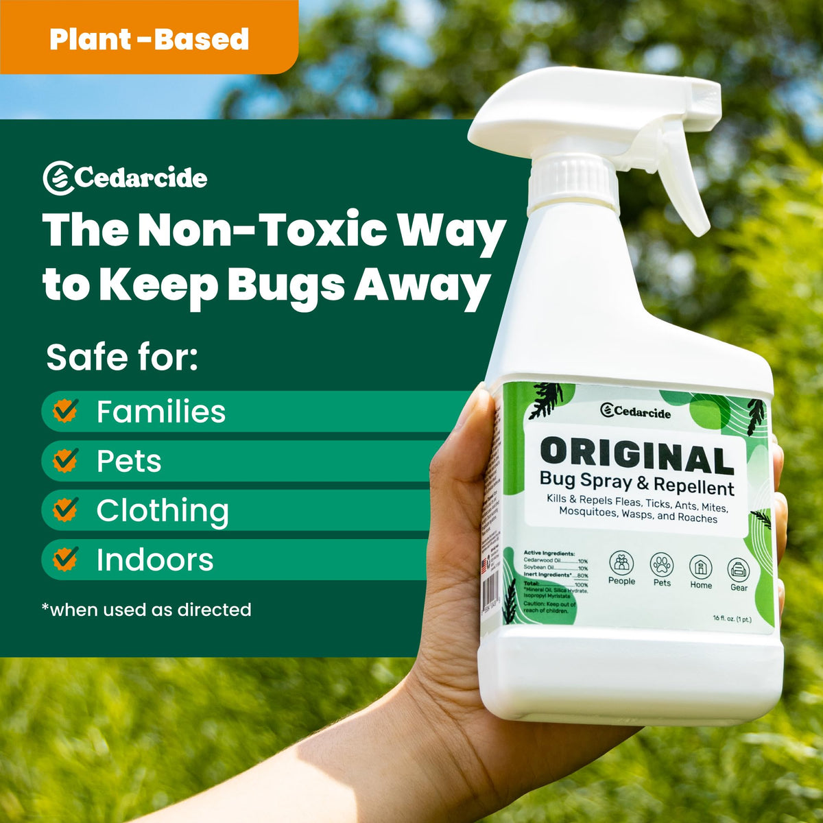 Cedar Oil Bug Spray 32oz C1804