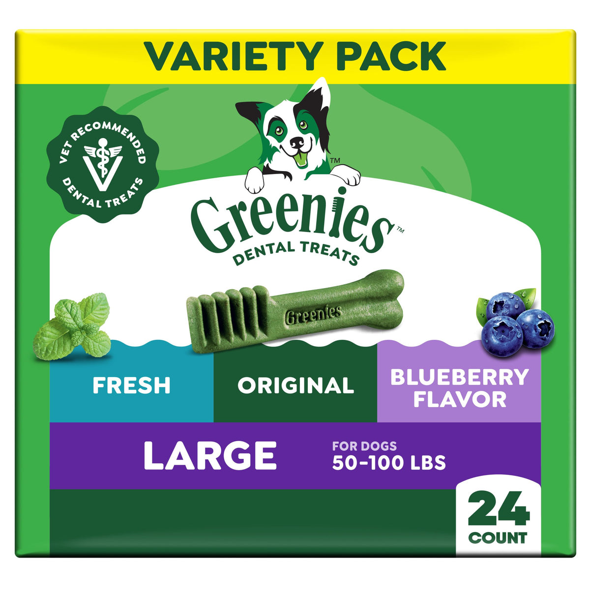 Large Dental Dog Treats 24 Count S4679