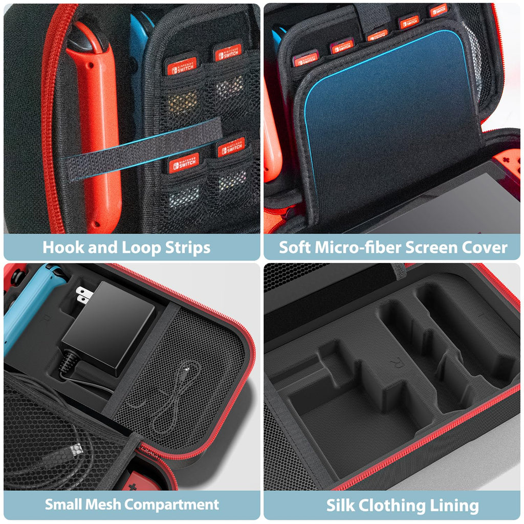 Red & Grey Portable Carrying Case H5395