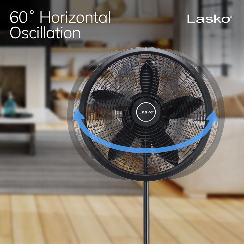 Adjustable Pedestal Fan 18” Black E476