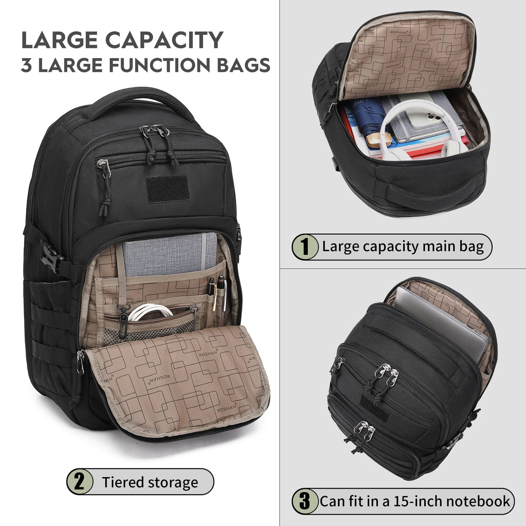 Black Small Tactical Backpack D22177
