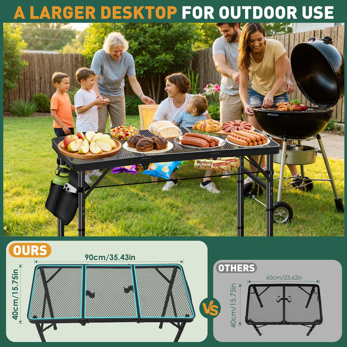 3ft Aluminum Folding Camping Table A799681
