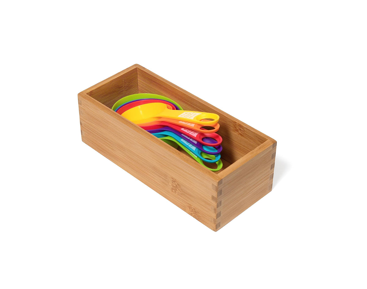 Bamboo Wood Utensil Holder Storage Box P101