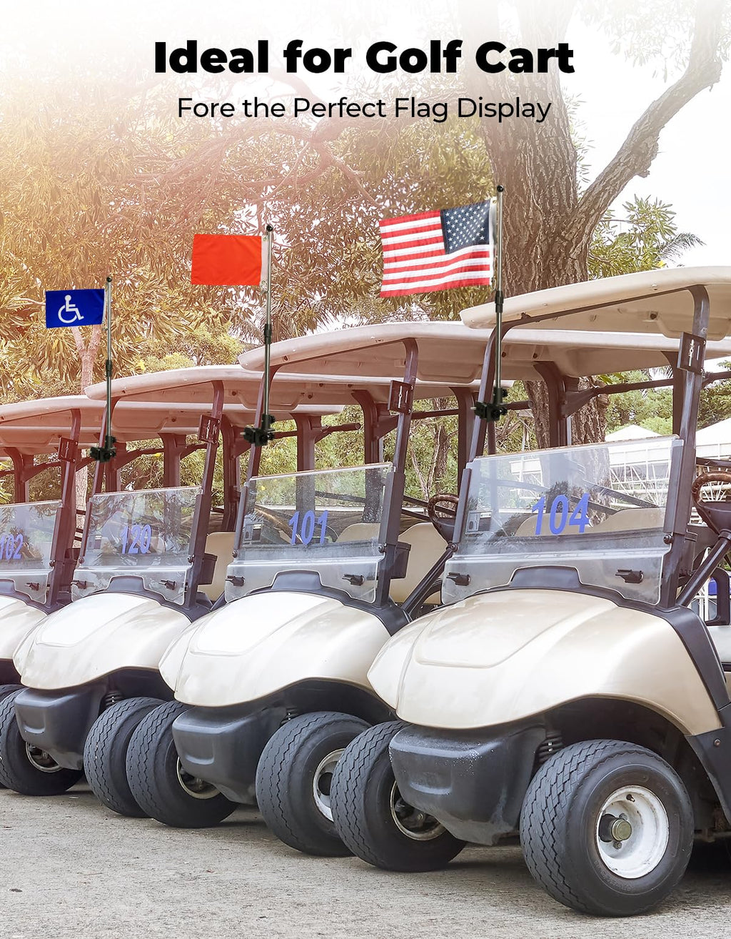 Stainless Steel 360° Rotating Boat Flag Pole Holder F88438
