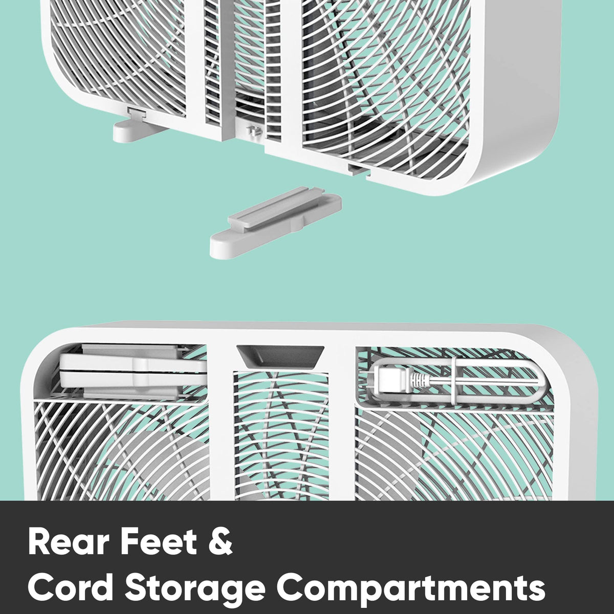 20 Inch 3 Speed Quiet Box Fan with Remote Control E45720