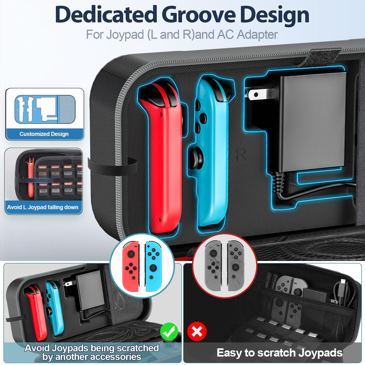 Red & Grey Portable Carrying Case H5395