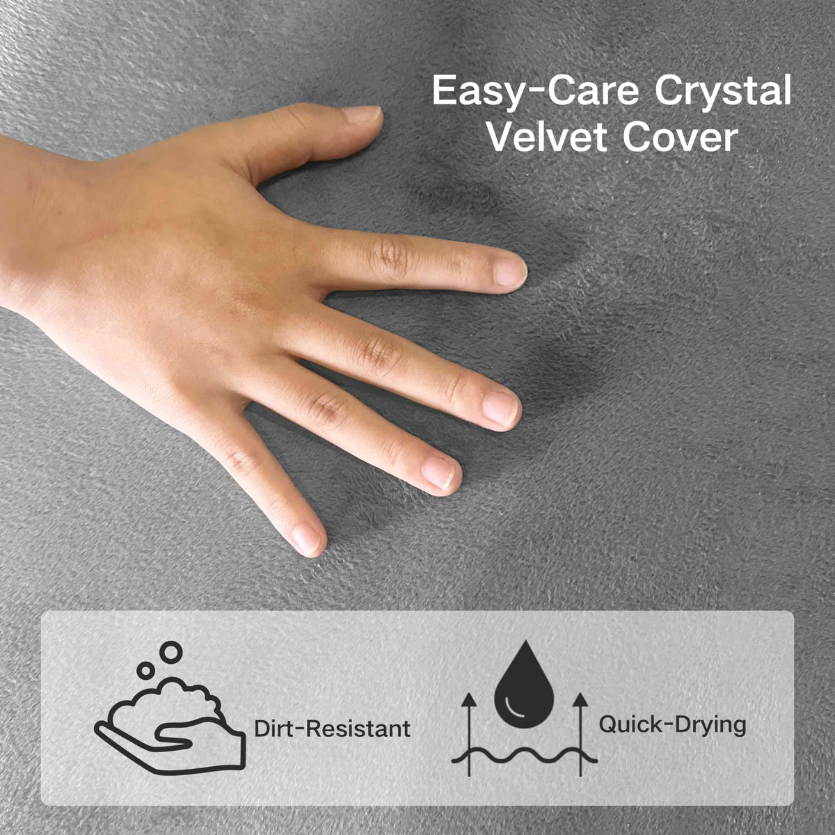 4 inch Twin Tri-Fold Memory Foam Mattress with Washable Cover I932330