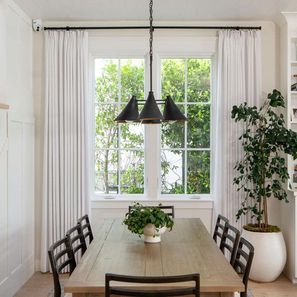 Linen Pinch Pleated Blackout Curtain 1 Panel R89311