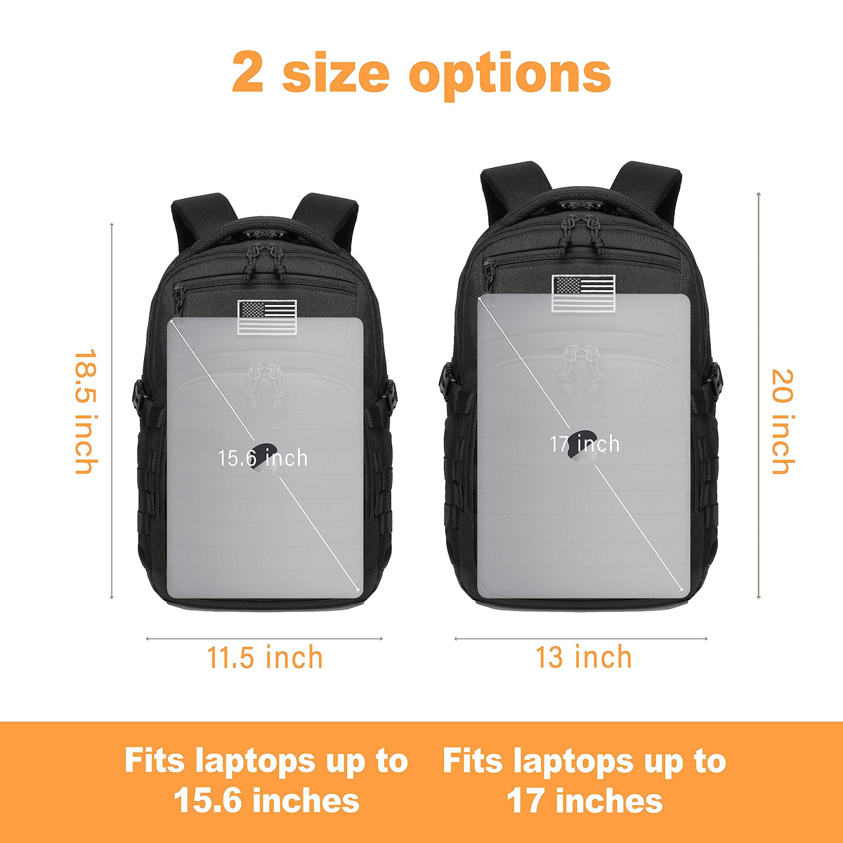 Black Small Tactical Backpack D22177