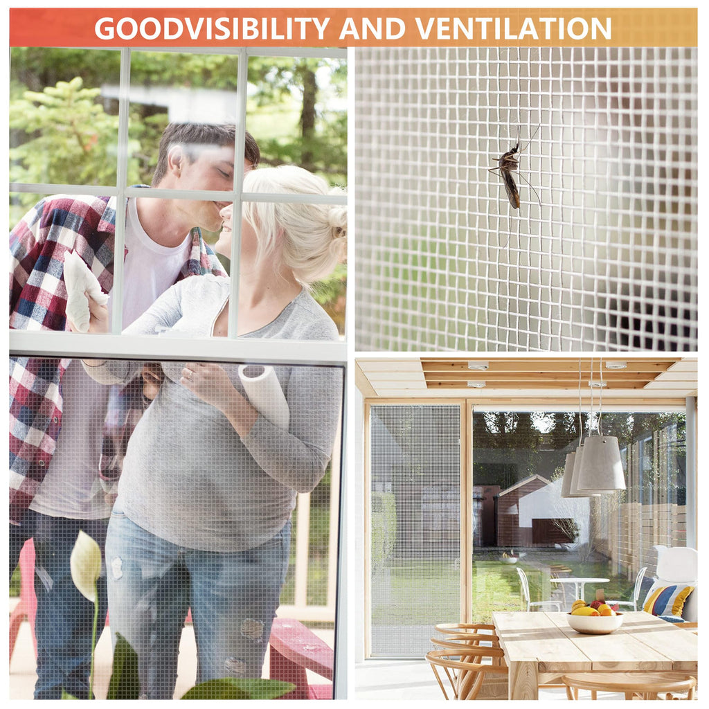 Aluminum Window Screen Mesh Roll 48 in x 100 ft 18x16 Mesh U847054