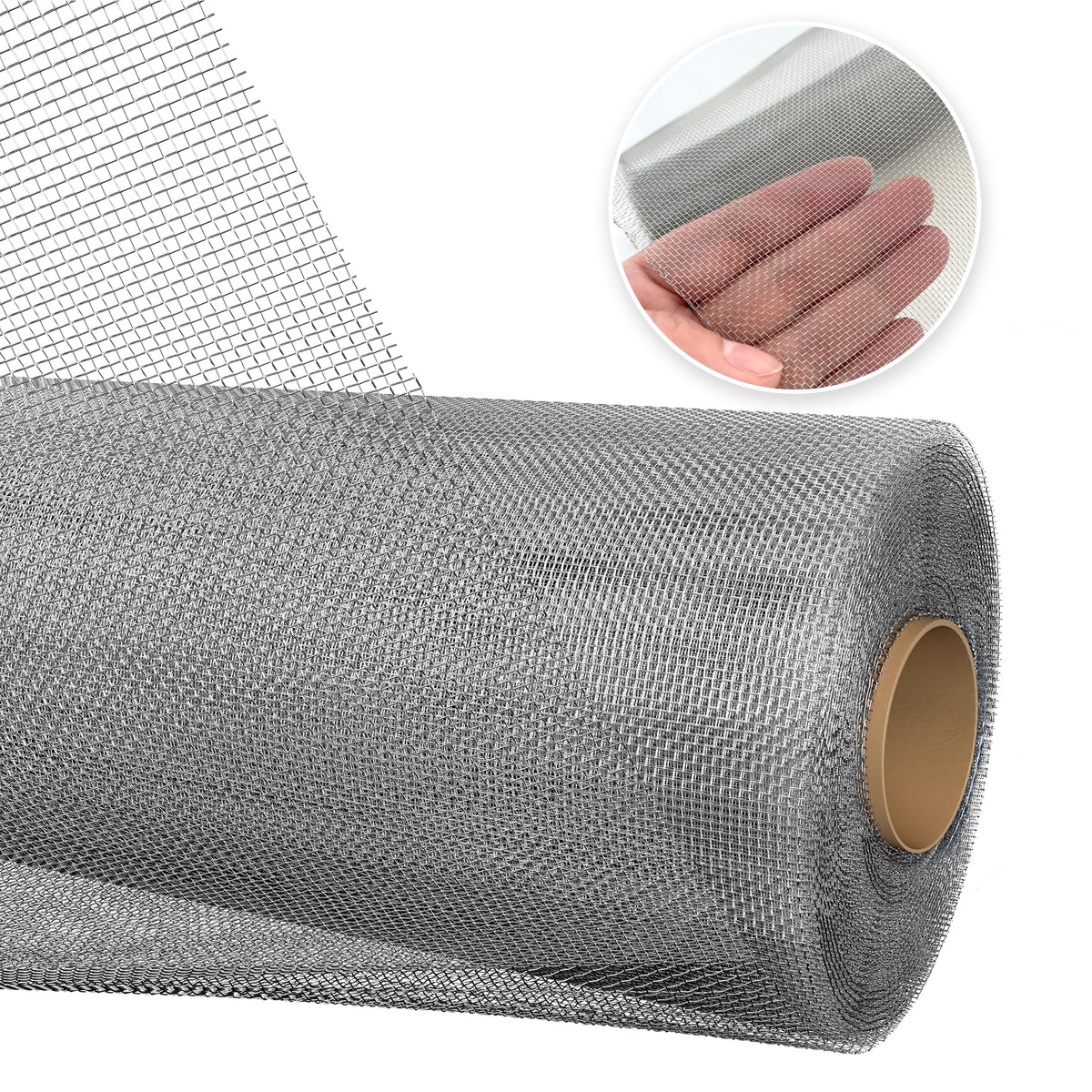 Stainless-Steel Wire Mesh Screen 50"x120" 30 Mesh V107